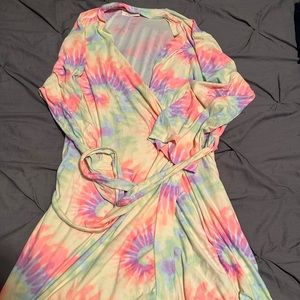 Tie dye robe